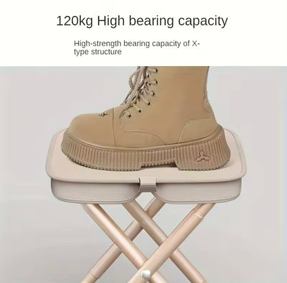 Foldable backpack stool