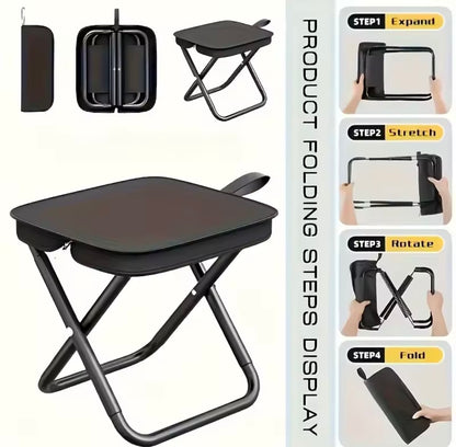 Foldable backpack stool