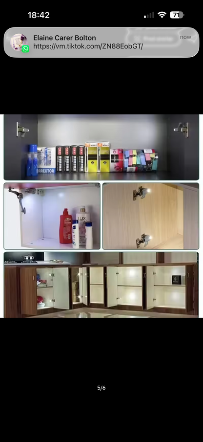 LED cabinet hinge lights