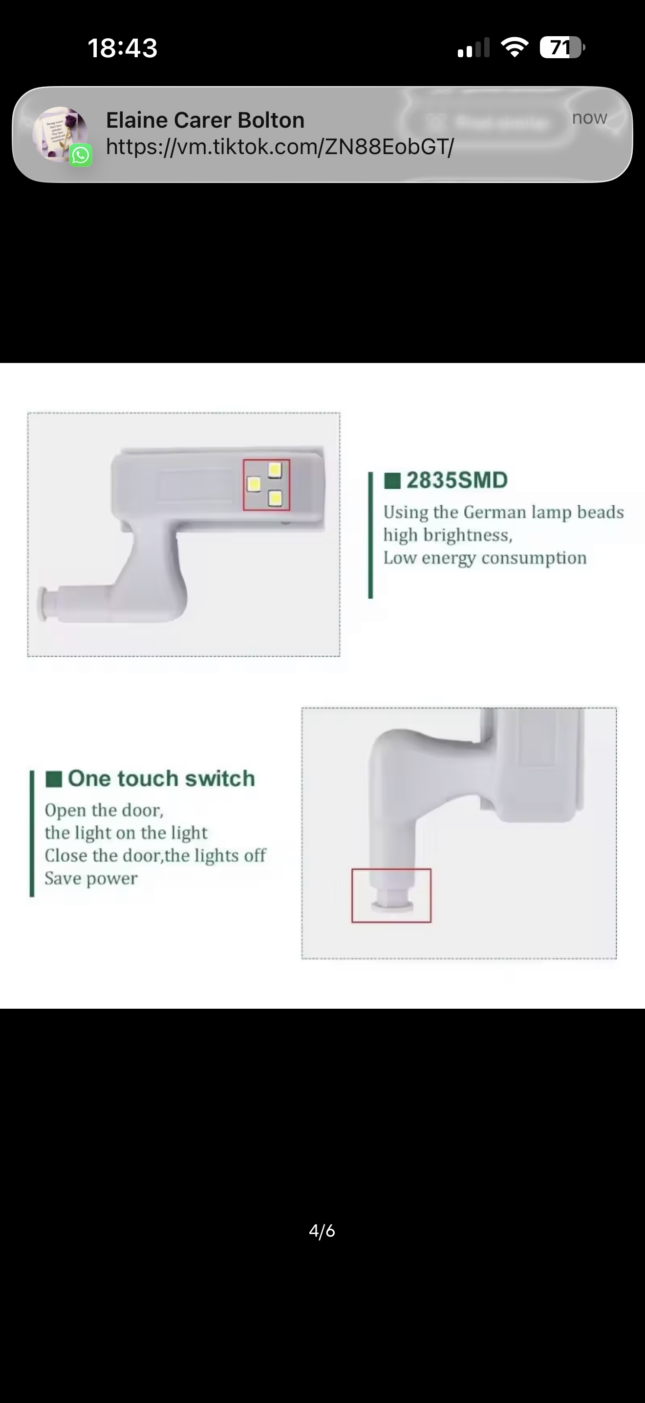 LED cabinet hinge lights