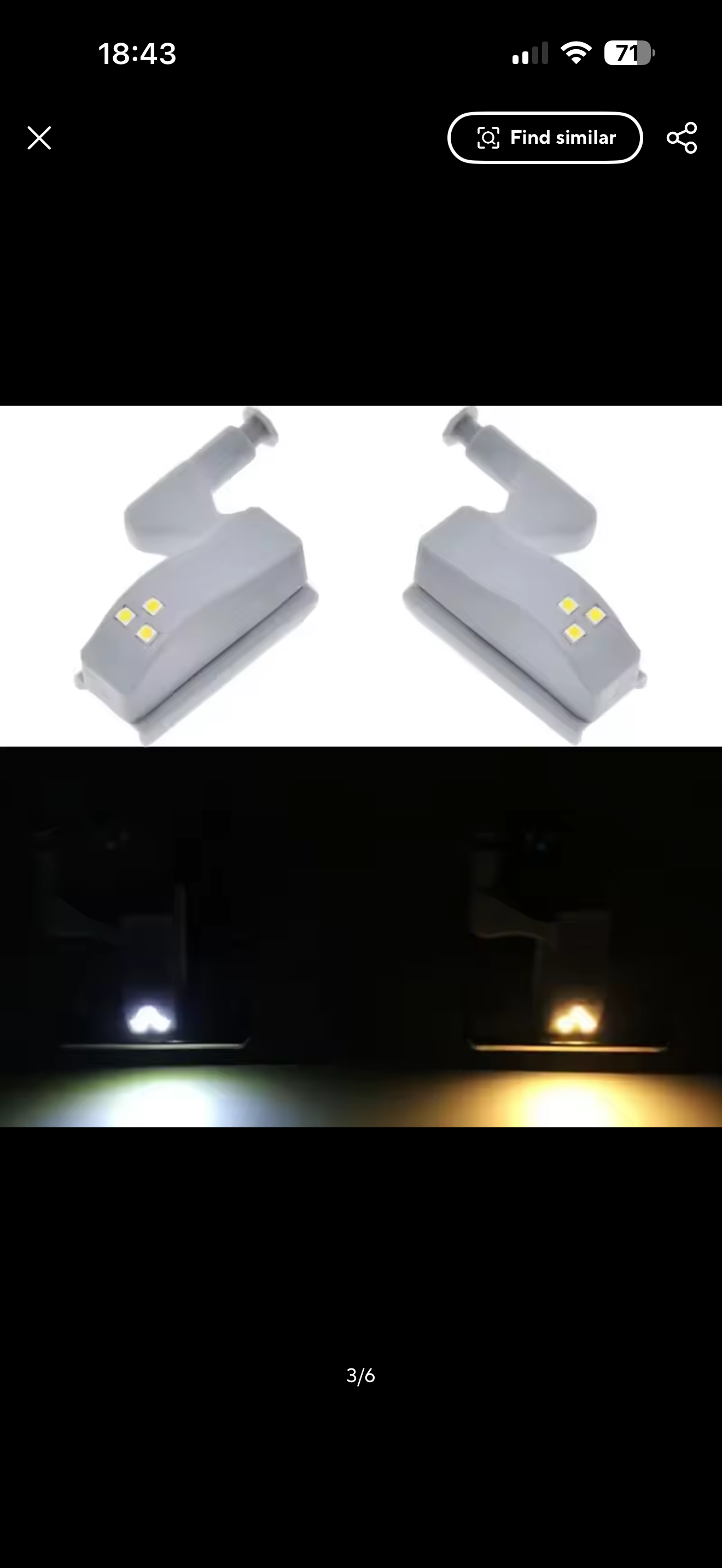 LED cabinet hinge lights
