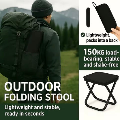 Foldable backpack stool