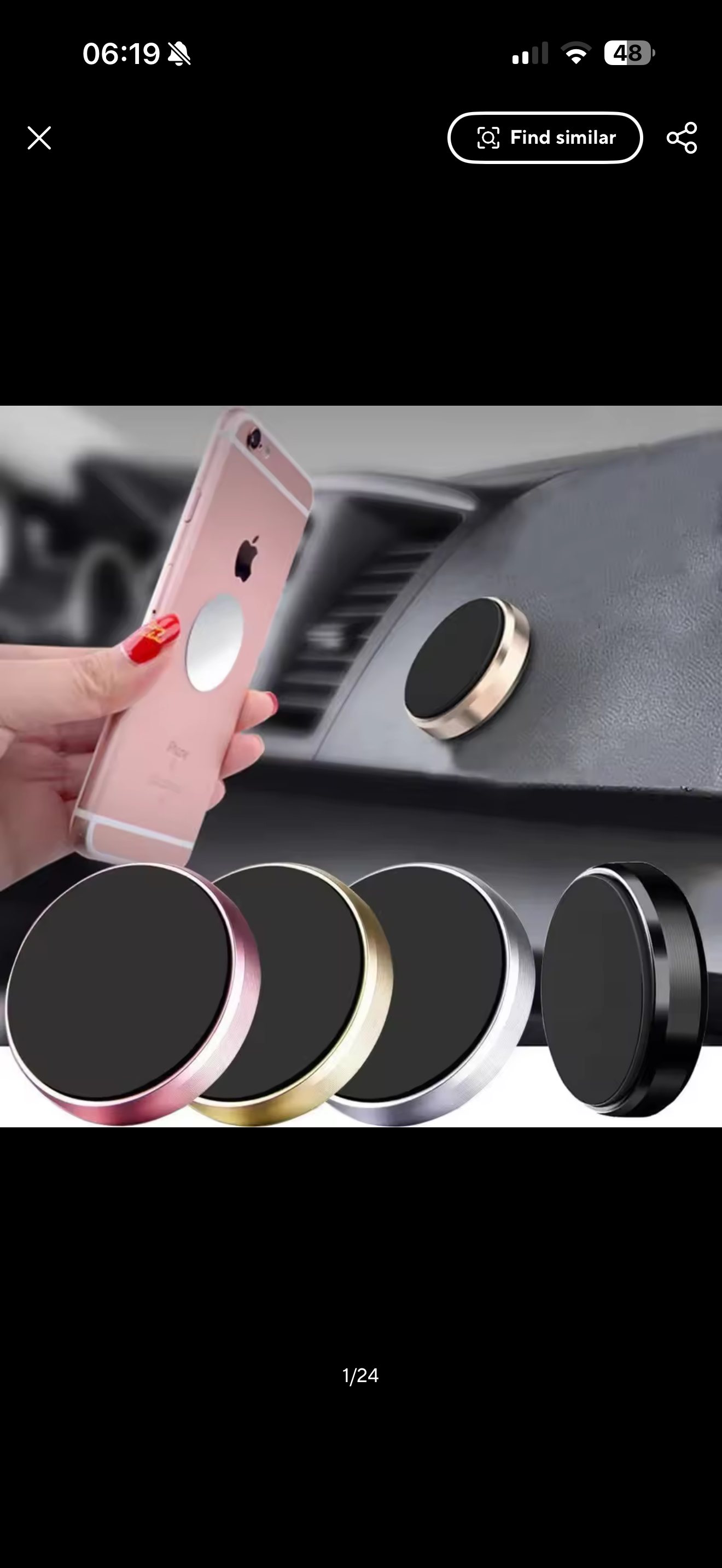 Magnetic phone holder