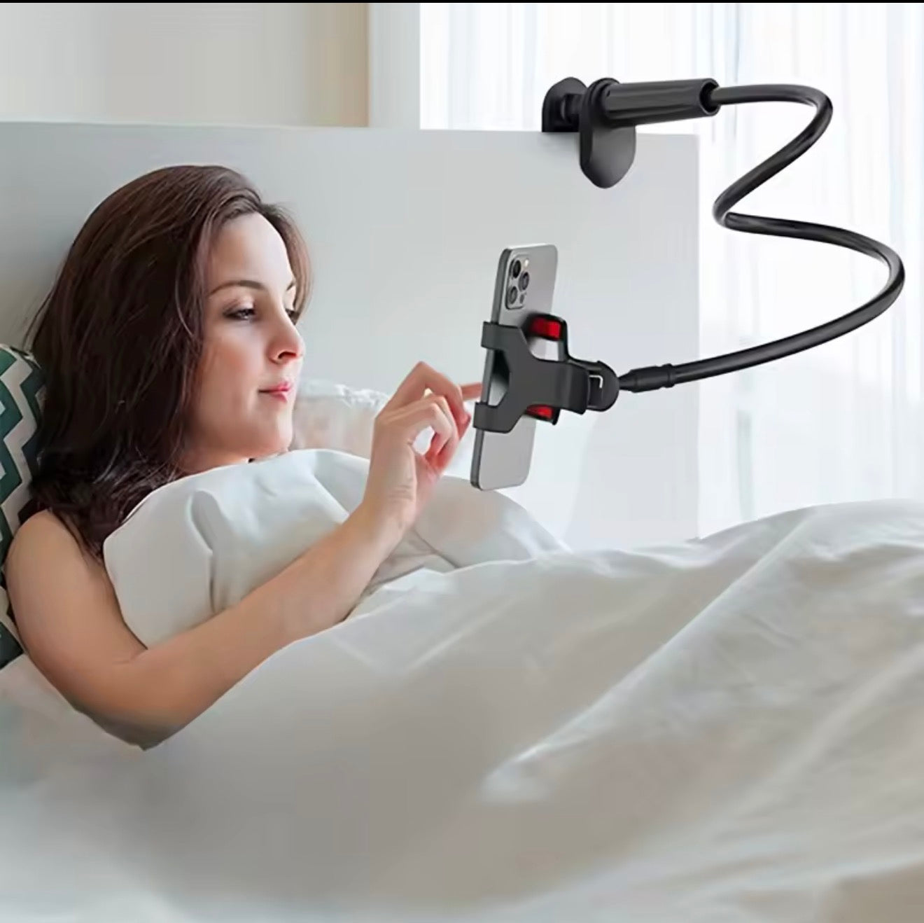 Gooseneck phone holder