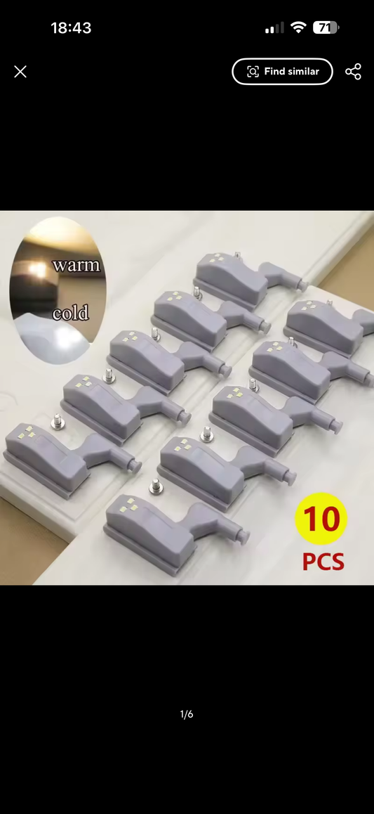 LED cabinet hinge lights