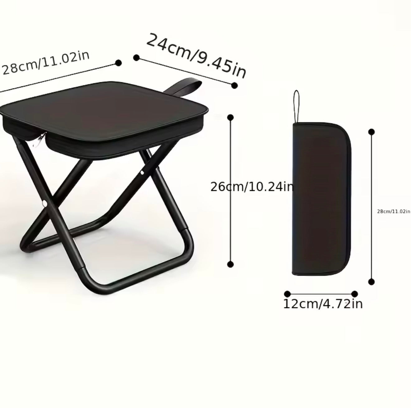 Foldable backpack stool