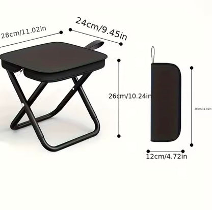 Foldable backpack stool